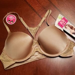 Maidenform Racerback Front Closure Tan Bra
